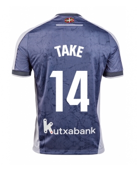 Real Sociedad Takefusa Kubo #14 Maglia Gara Trasferta Repliche 2025-26 Maniche Corte